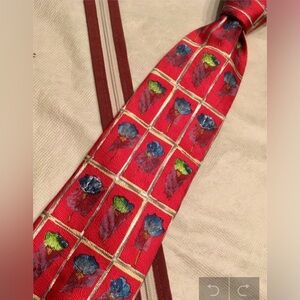 Ermenegildo Zegna Abstract-Patterned Mens Tie, Silk, Italy, Amazing Design